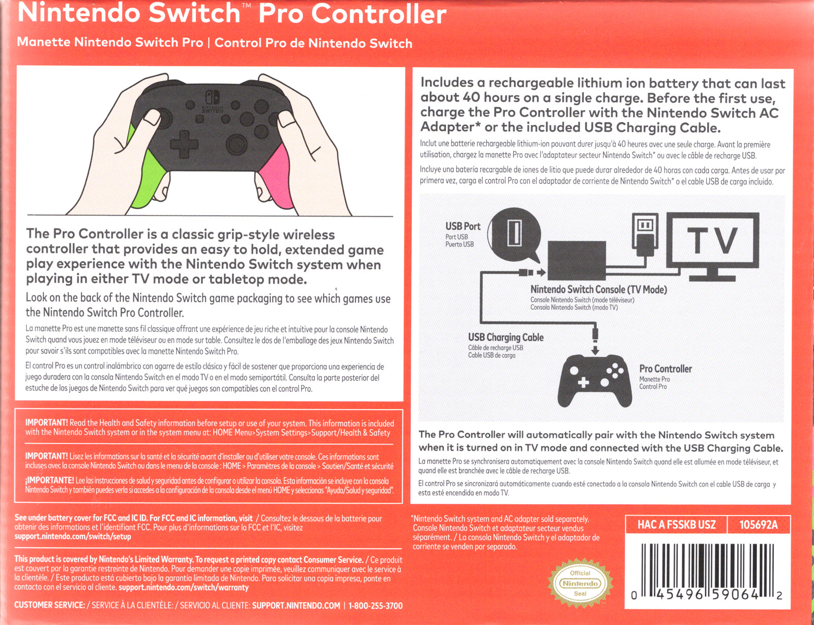 Official Pro Controller Splatoon 2 Edition